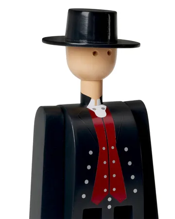 Kay Bojesen ノルウェイの民族衣装 男性 - Black-red-white, H20.5cm - Kay Bojesen Denmark | カイ・ボイスン デンマーク