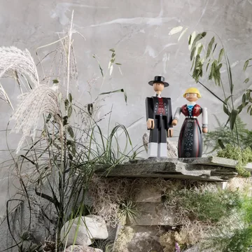 Kay Bojesen ノルウェイの民族衣装 男性 - Black-red-white, H20.5cm - Kay Bojesen Denmark | カイ・ボイスン デンマーク