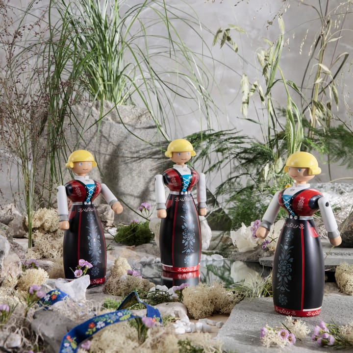 Kay Bojesen ノルウェイの民族衣装 女性, Black-red-white Kay Bojesen Denmark | カイ・ボイスン デンマーク