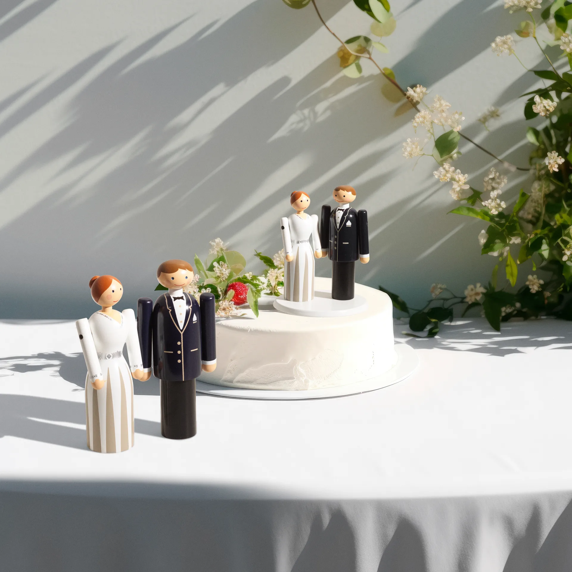 Kay Bojesen 花嫁, Blue-black-white, 12 cm Kay Bojesen Denmark | カイ・ボイスン デンマーク