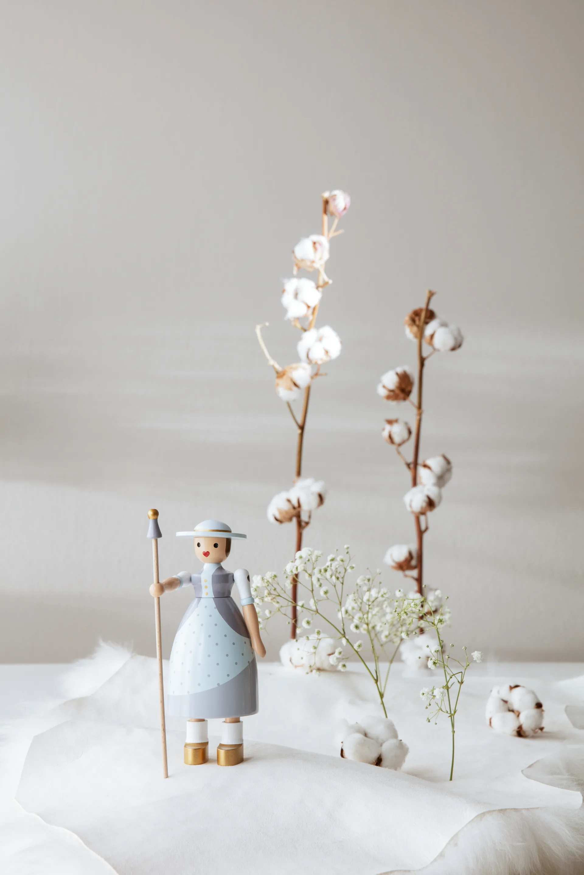 Kay Bojesen / カイ・ボイスン 羊飼い, Light blue, H20cm Kay Bojesen Denmark | カイ・ボイスン デンマーク