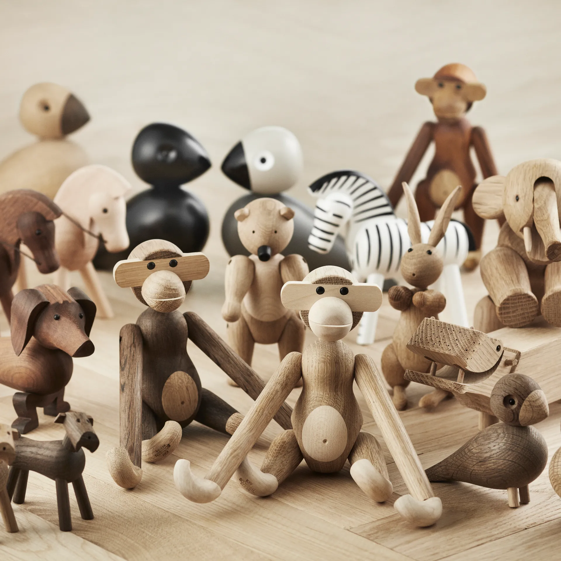 Kay Bojesen モンキー スモール, oak-smoked oak Kay Bojesen Denmark | カイ・ボイスン デンマーク