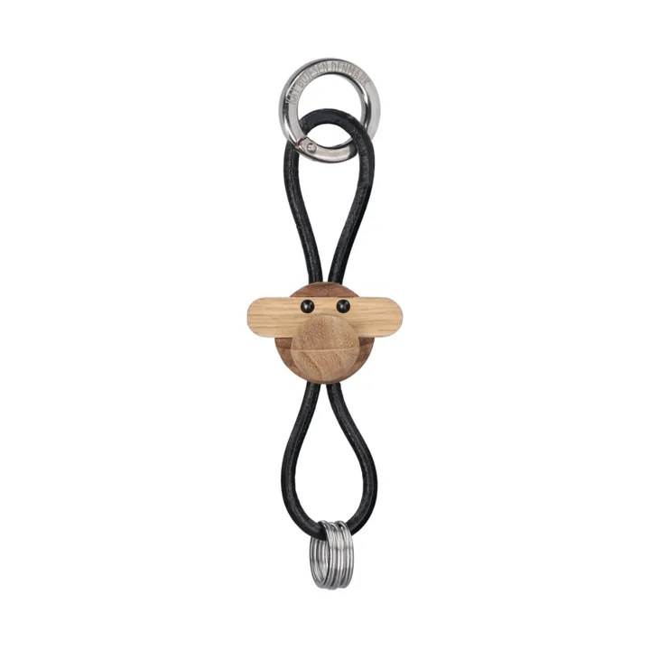 Kay Bojesen モンキー キーリング - Teak-limb wood, black leather - Kay Bojesen Denmark | カイ・ボイスン デンマーク