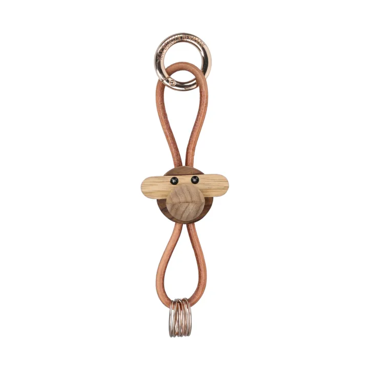 Kay Bojesen モンキー キーリング - Teak, limba wood, natural leather - Kay Bojesen Denmark | カイ・ボイスン デンマーク