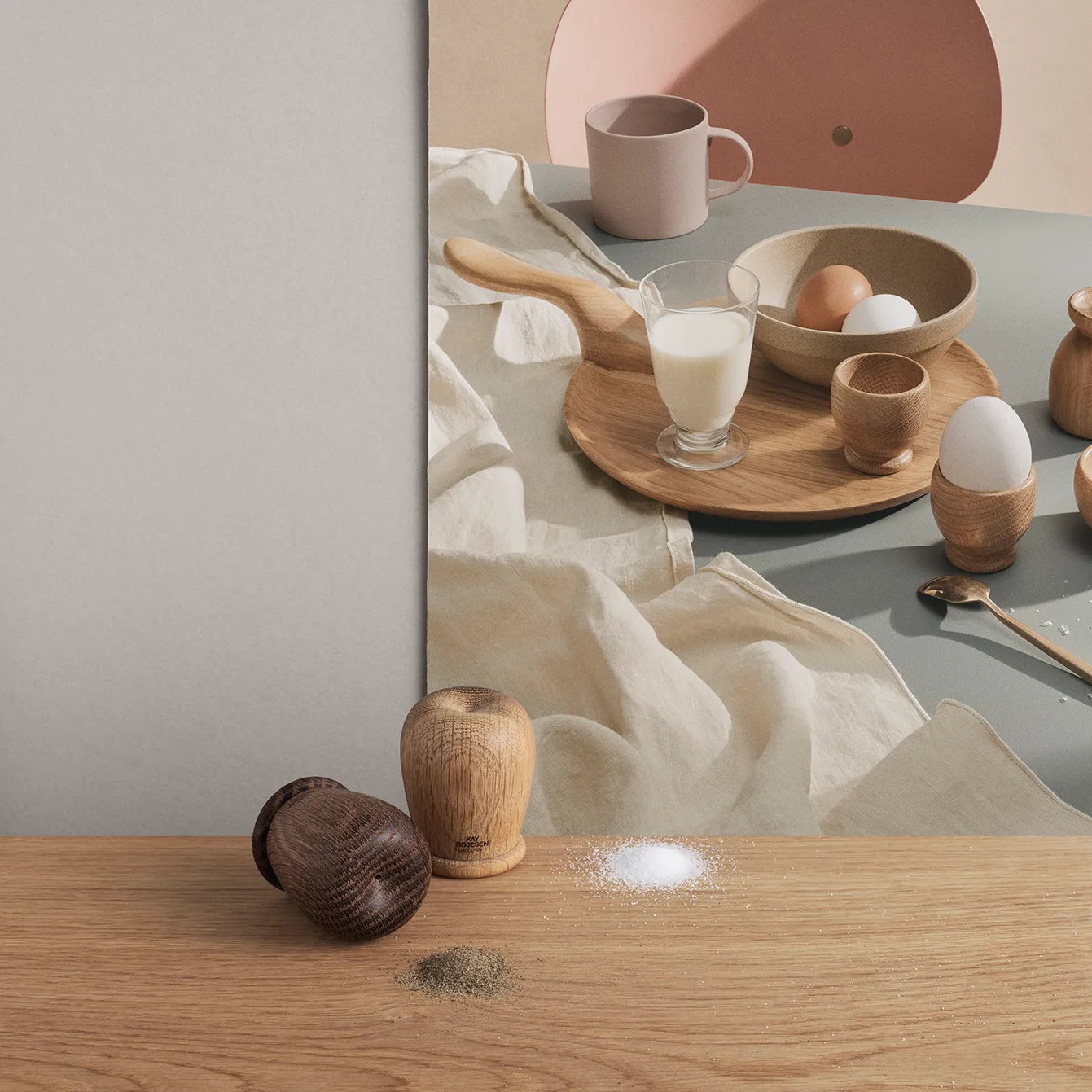 カイ・ボイスン ソルト&ペッパー セット, oak-smoked oak Kay Bojesen Denmark | カイ・ボイスン デンマーク