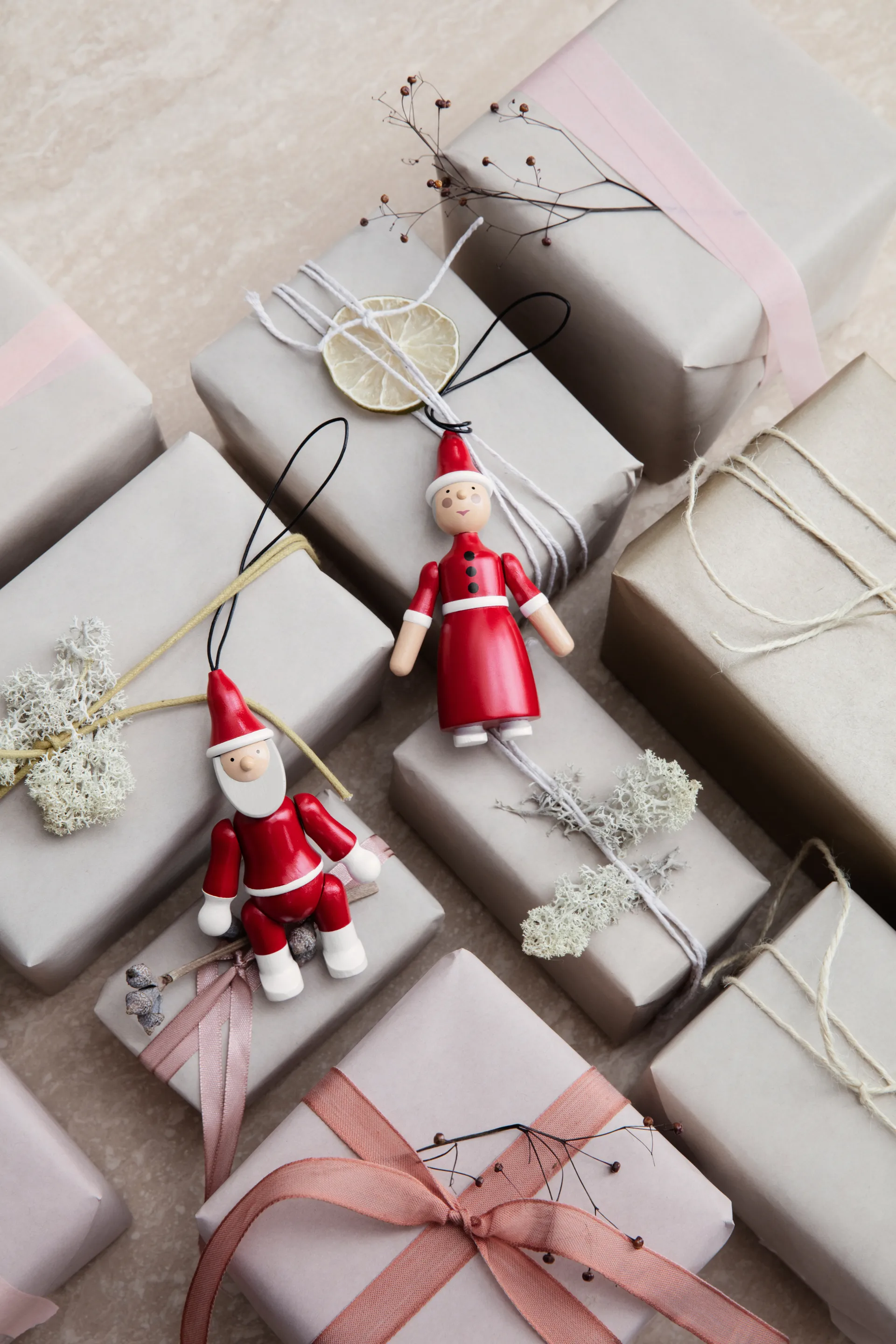 Santa and Mrs Claus オーナメント 10 cm, Red Kay Bojesen Denmark | カイ・ボイスン デンマーク