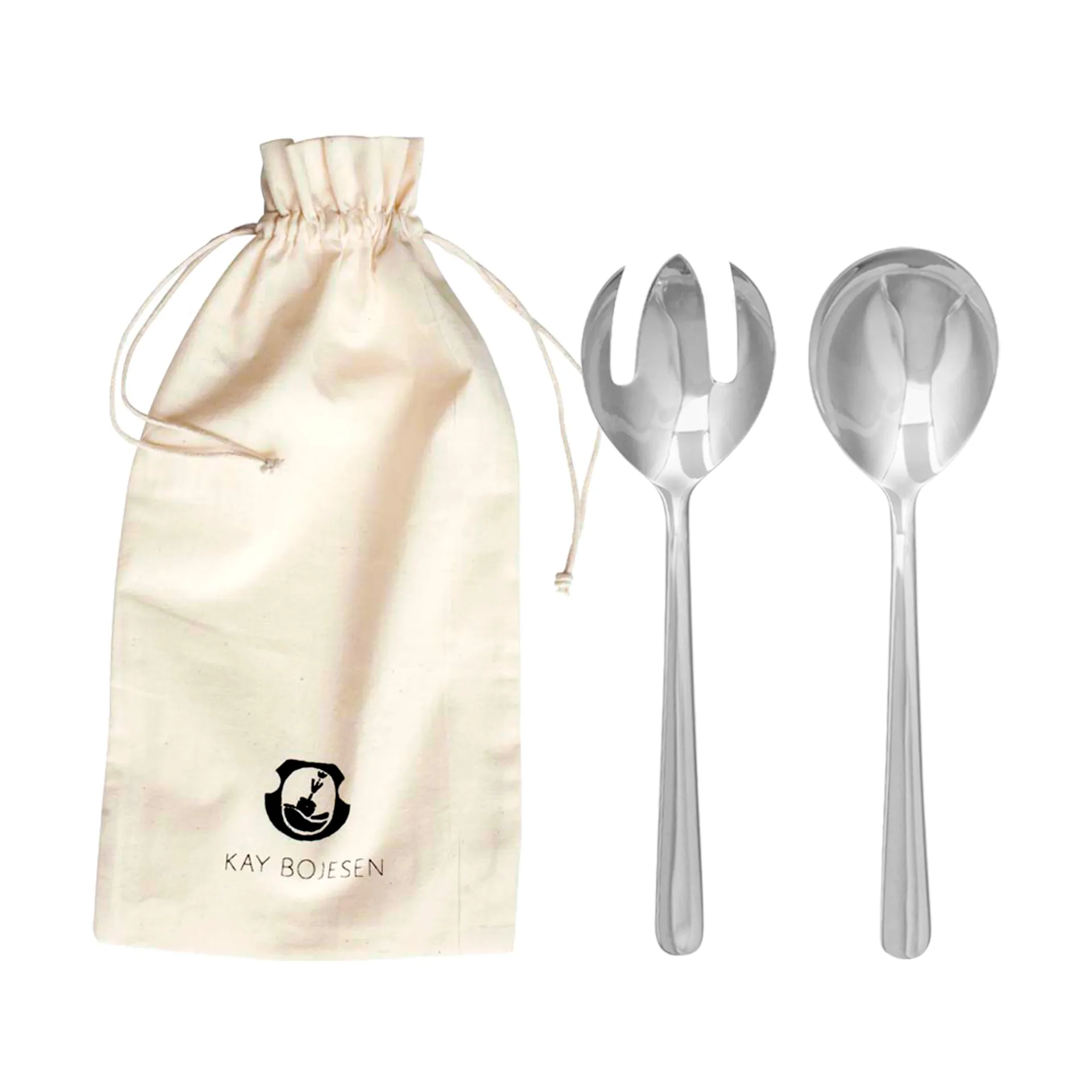 Grand Prix サラダ カトラリー 23.5 cm 2ピース, Polished steel Kay Bojesen