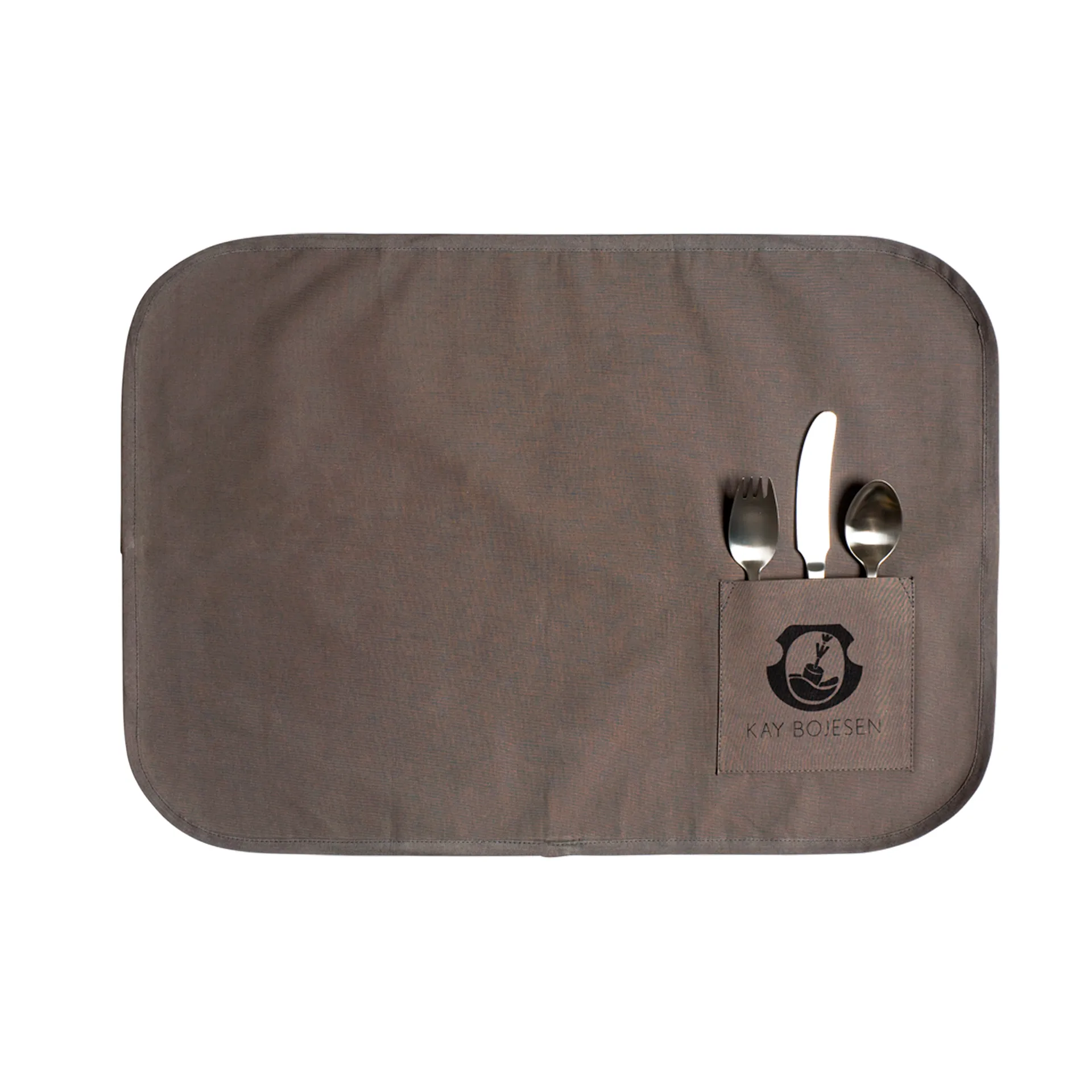 Grand Prix 子供用カトラリー トラベルキット 3ピース, Matte steel Kay Bojesen