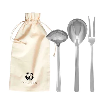 Grand Prix サービングセット 3ピース - Polished steel - Kay Bojesen