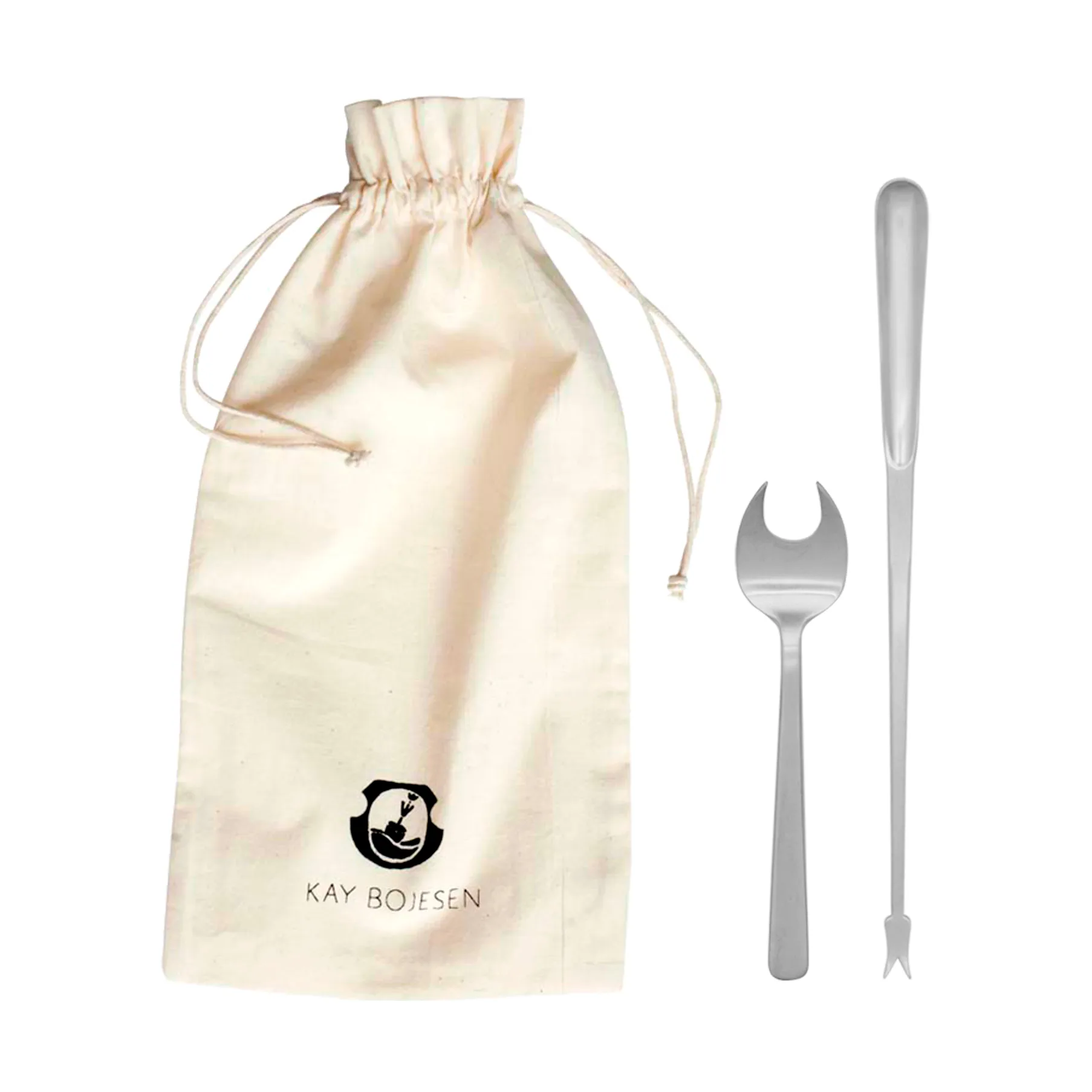 Grand Prix 海鮮用 カトラリー 8ピース, Matte steel Kay Bojesen