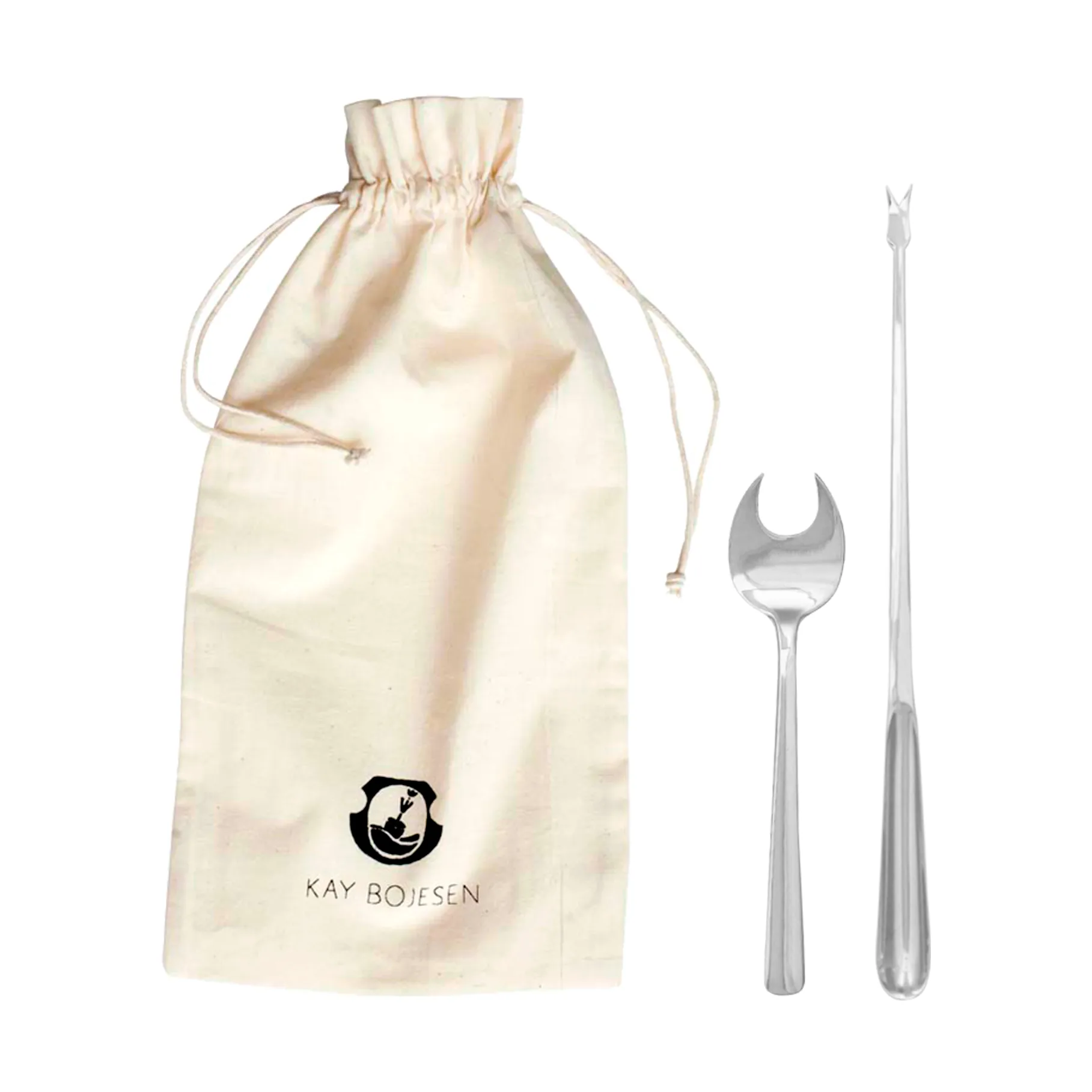 Grand Prix 海鮮用 カトラリー 8ピース, Polished steel Kay Bojesen