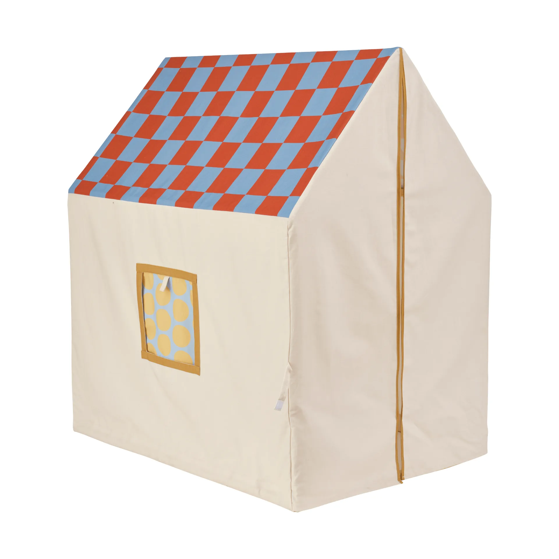 プレイハウステント 110x80x124 cm, dove blue checkered Kid's Concept