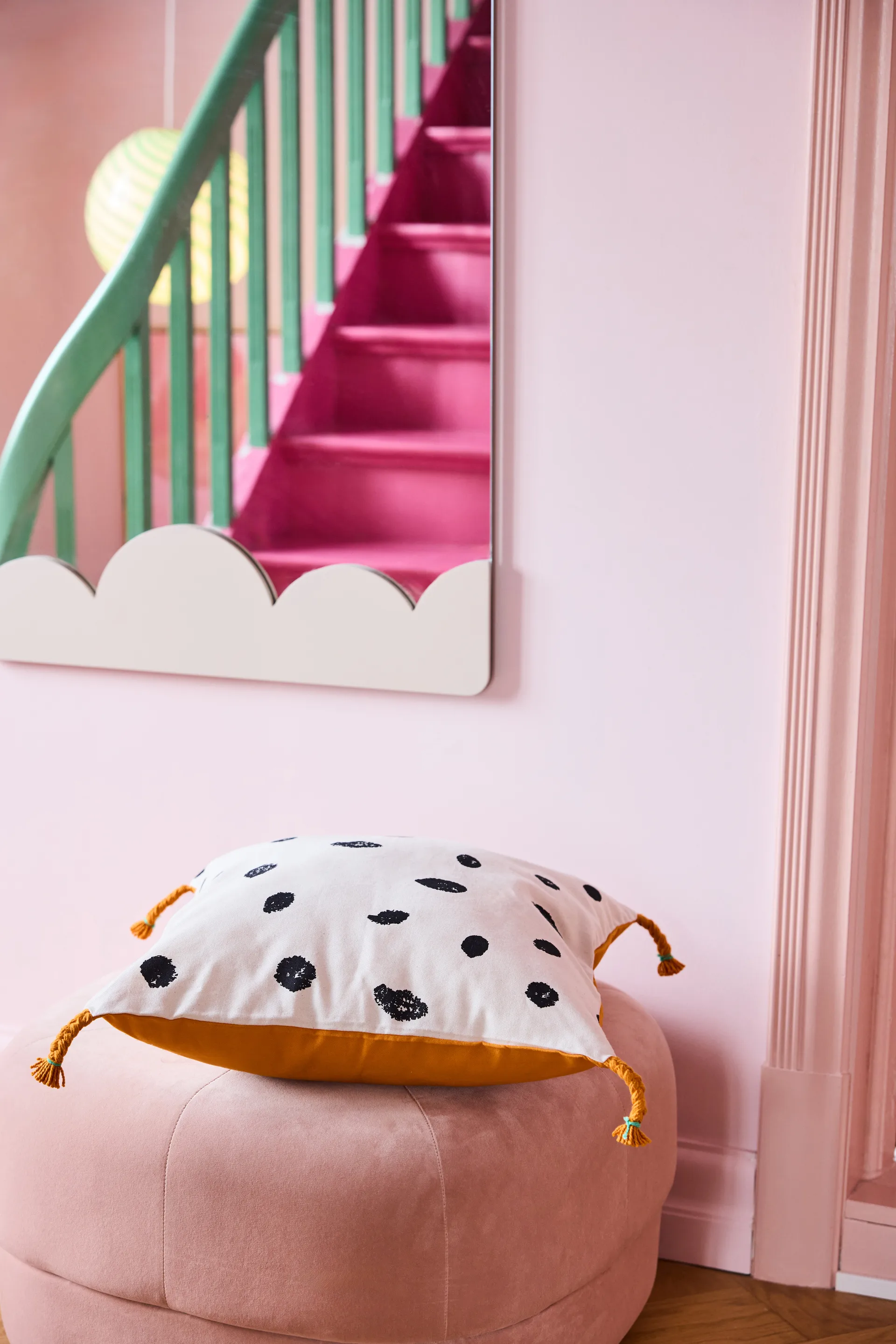 長くつ下のピッピ クッションカバー 50x50 cm, White-orange Kid's Concept