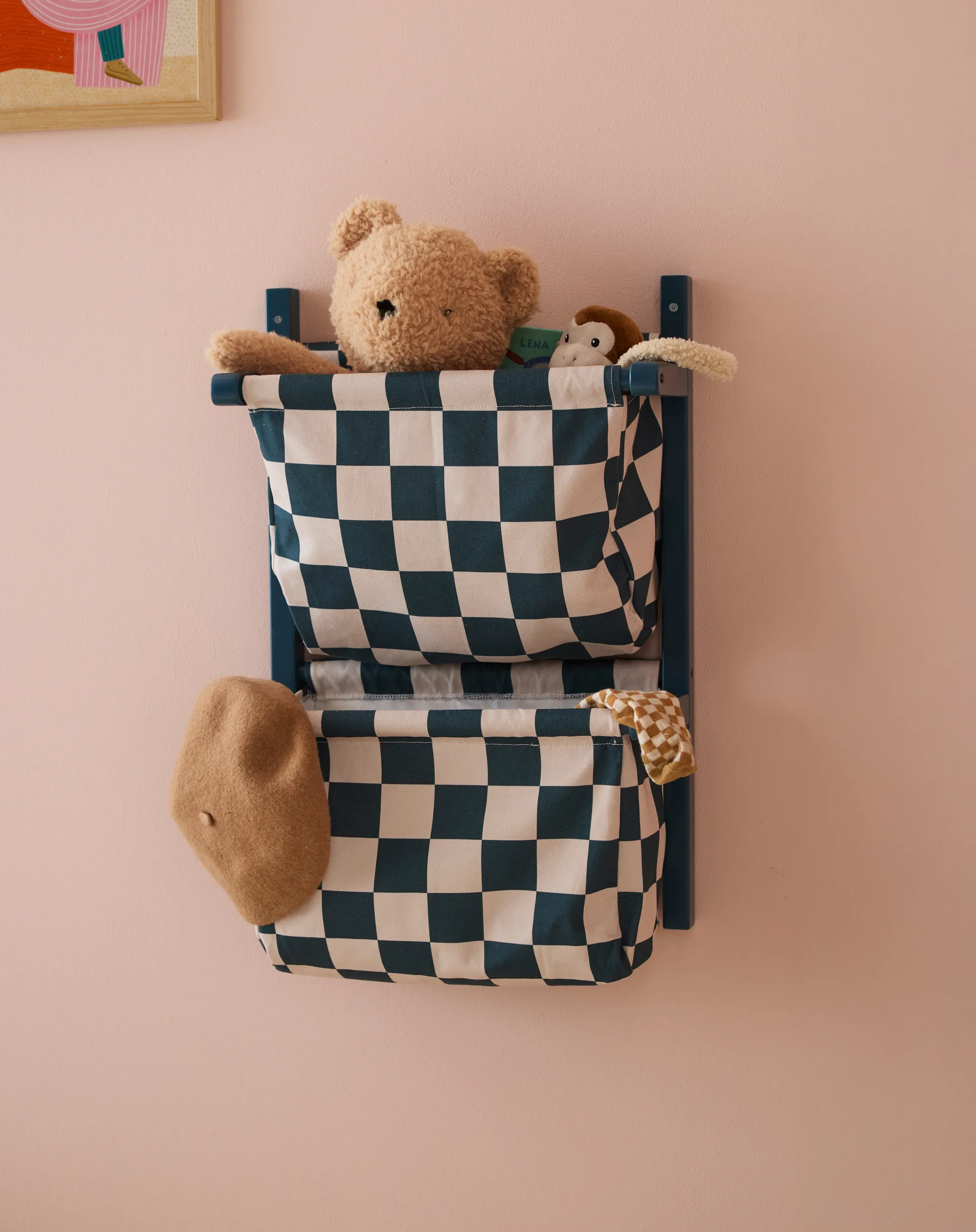 Bag シェルフ グリッド, Teal, 40x19x60 cm Kid's Concept