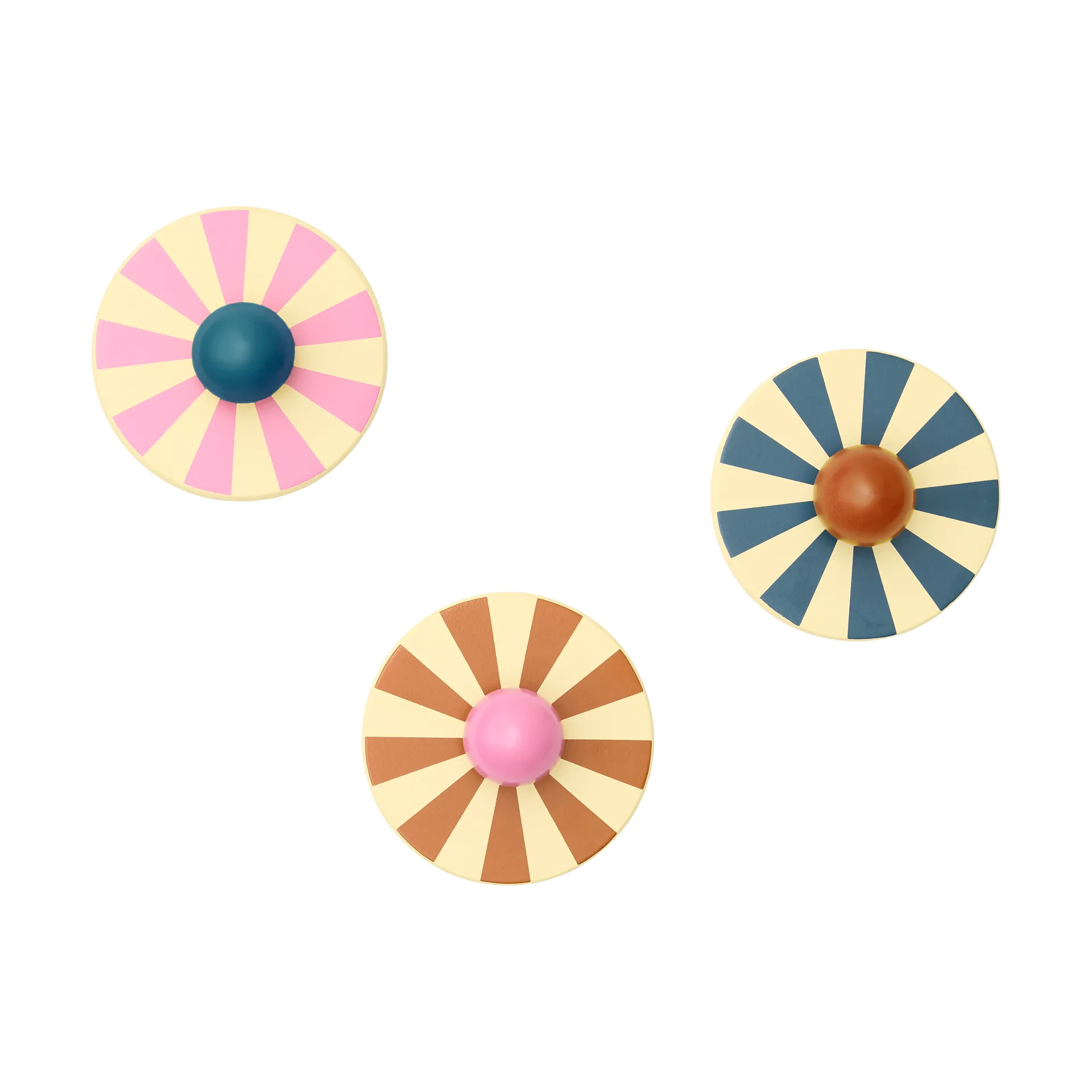 Circus フック 3点セット, Multi, Ø10x4.4 cm Kid's Concept