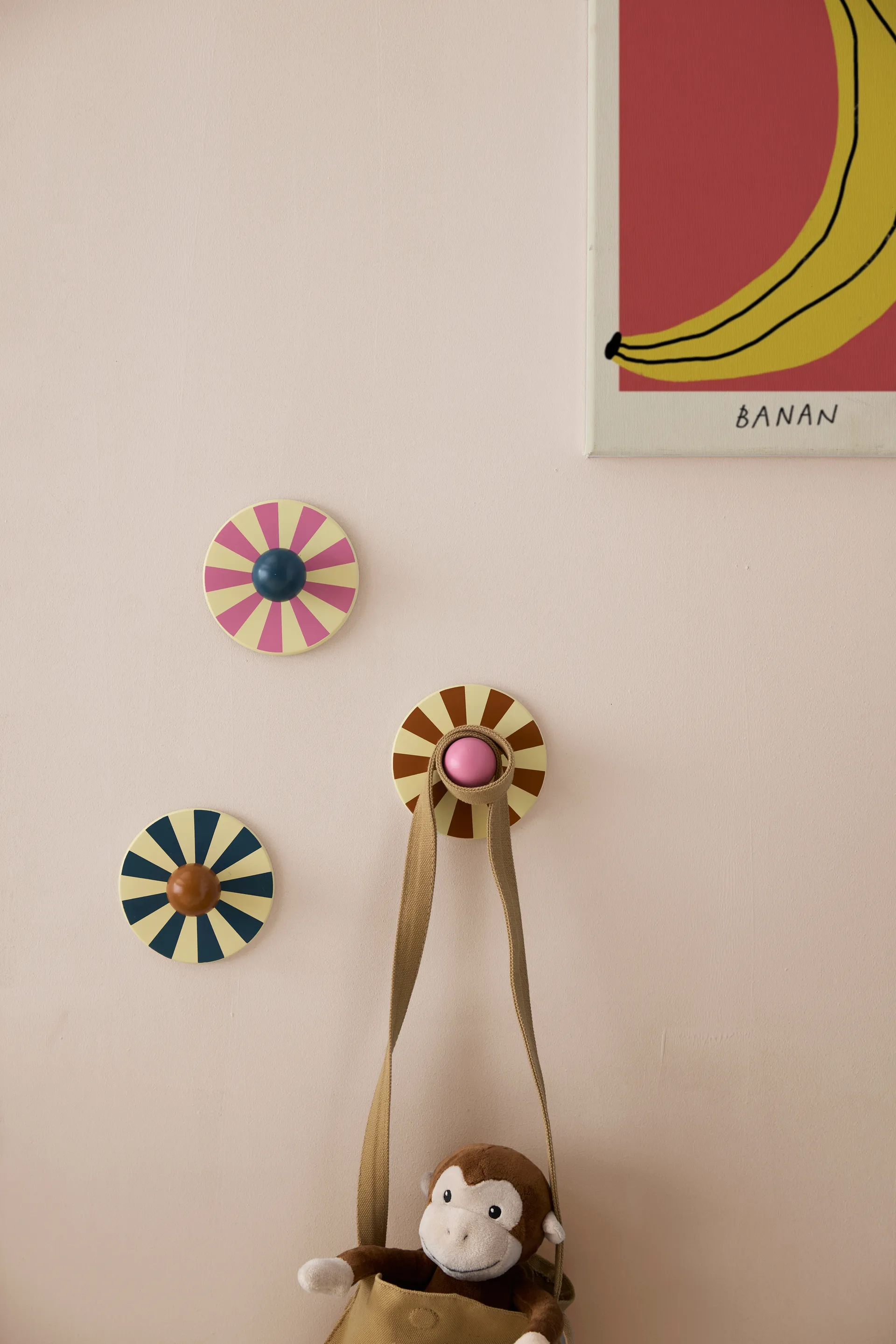 Circus フック 3点セット, Multi, Ø10x4.4 cm Kid's Concept