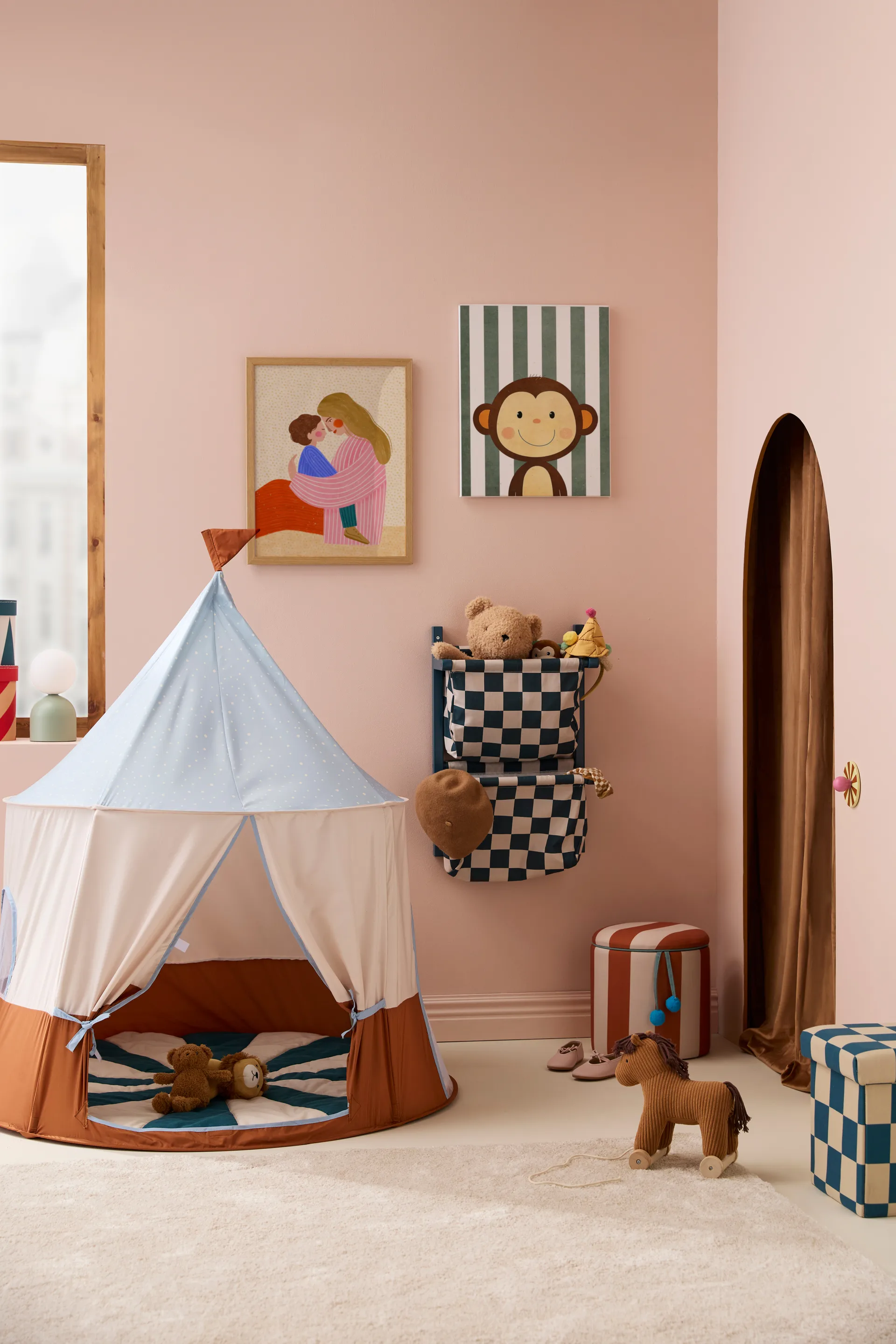 Circus テント, Blue, Ø115x120 cm Kid's Concept