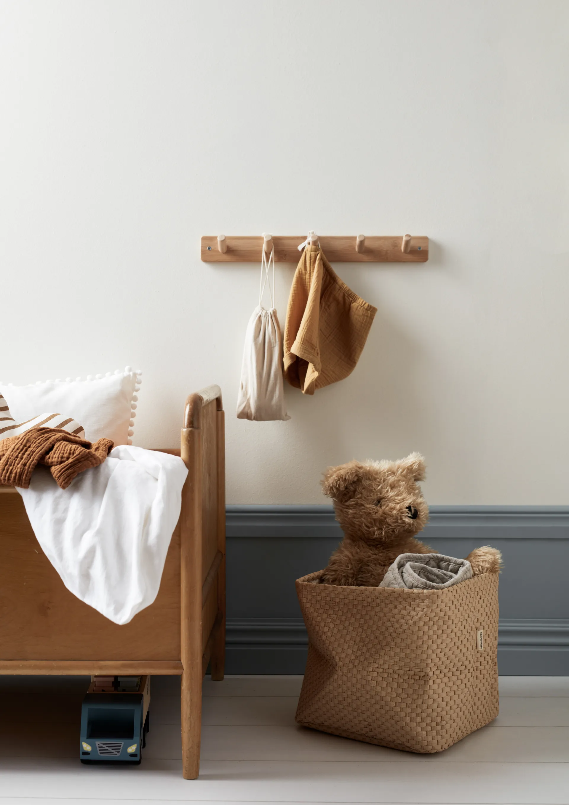 Kid's Base 収納ボックス 2個セット 30x30 cm, Natural Kid's Concept