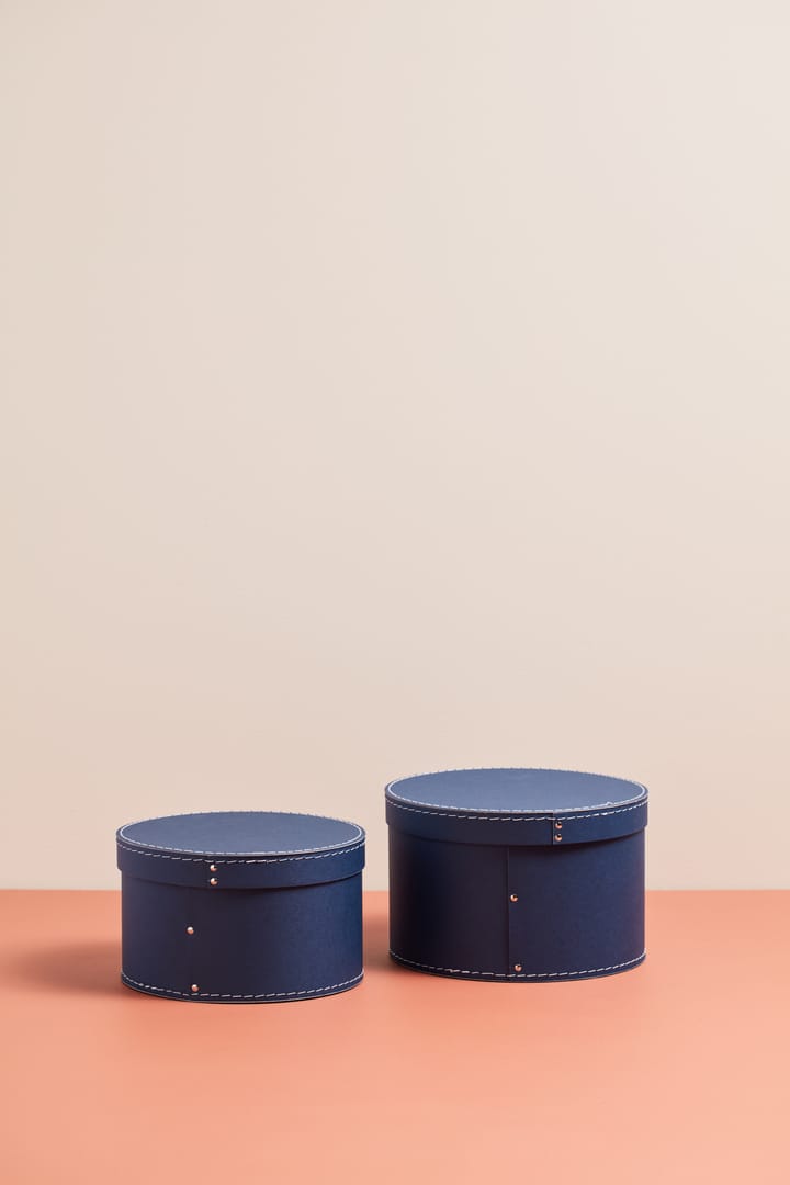 Kid's Base 収納ボックス ラウンド 2個セット, Dark-blue Kid's Concept