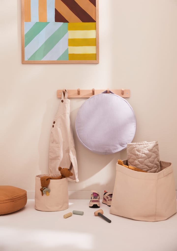 Kid's Base 収納テキスタイルシリンダー 2個セット, Natural white Kid's Concept