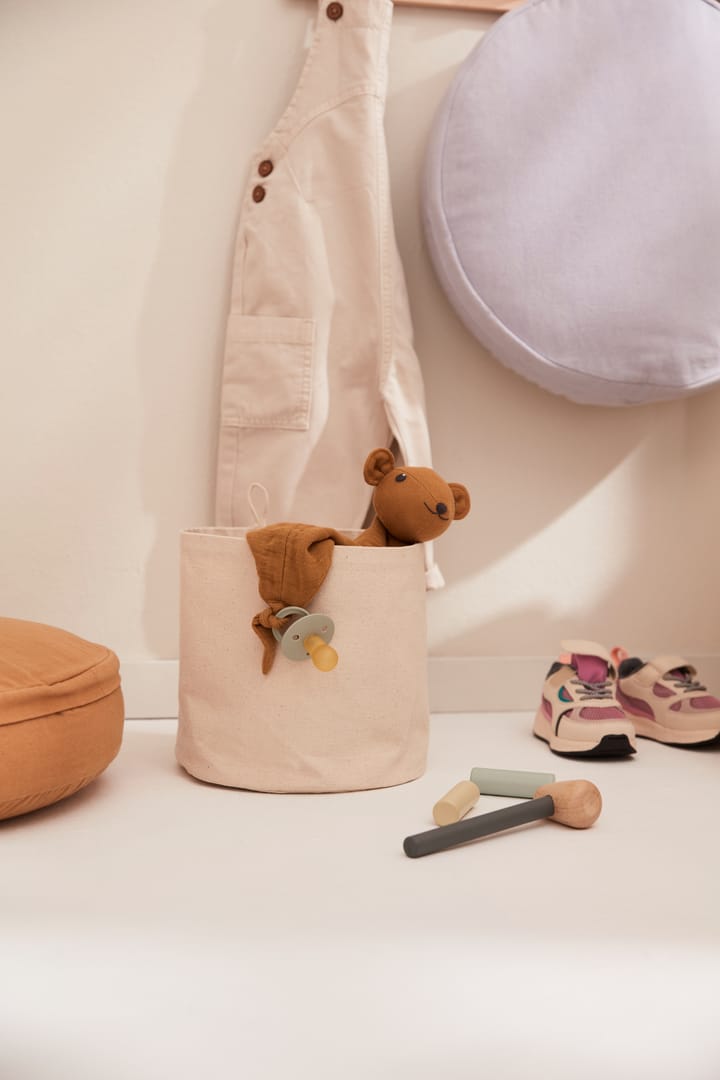 Kid's Base 収納テキスタイルシリンダー 2個セット, Natural white Kid's Concept