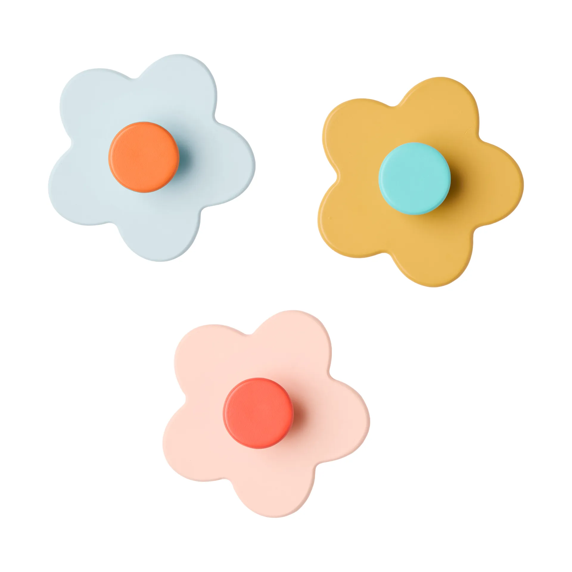 Kid's Base フラワーフック 3個, Multi Kid's Concept