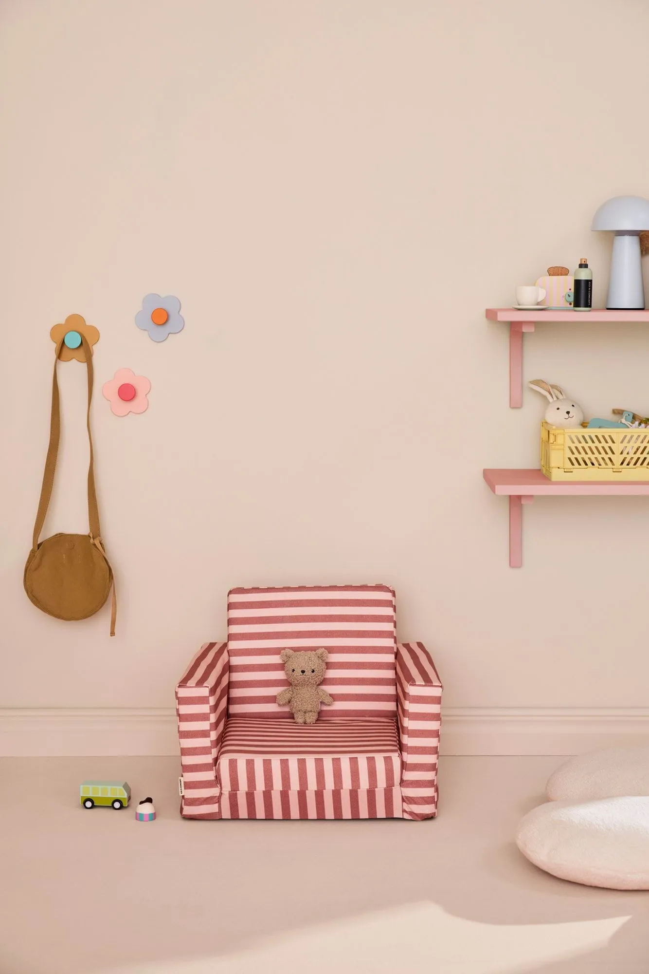 Kid's Base アームチェア 折りたたみ式, Brown pink Kid's Concept