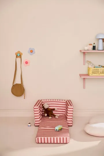 Kid's Base アームチェア 折りたたみ式 - Brown pink - Kid's Concept