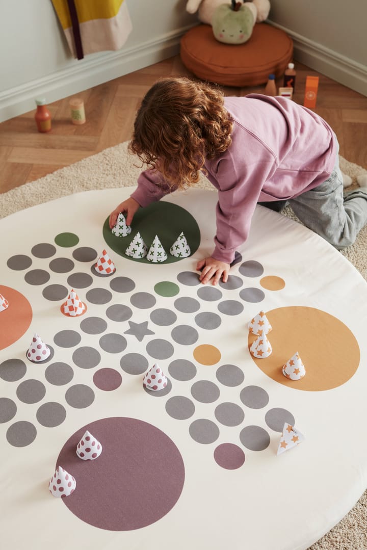 Kid's Base プレイマット Ludo Ø110 cm, White Kid's Concept