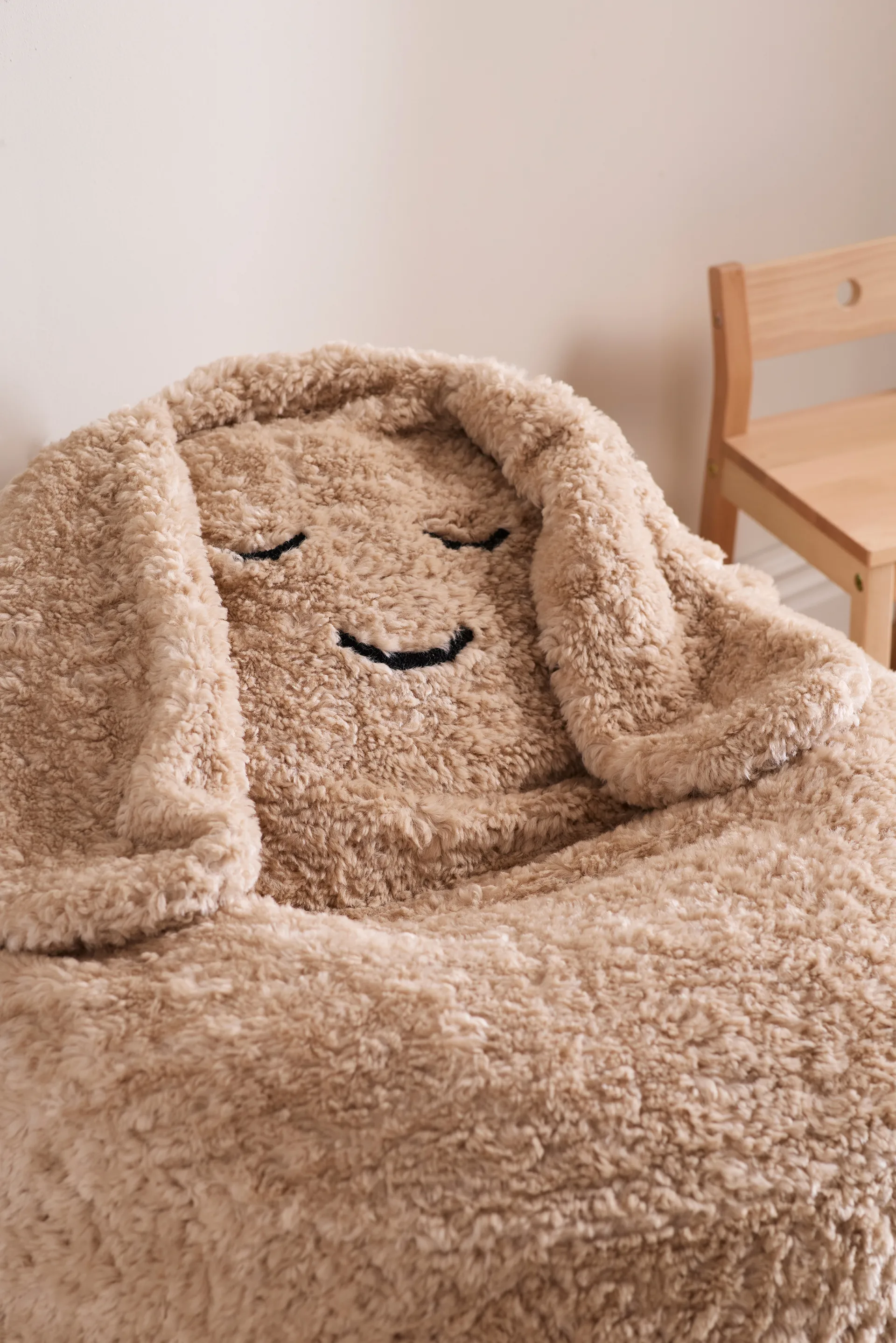 Snuggle ビーンバッグチェア, Beige, Ø80x50 cm Kid's Concept
