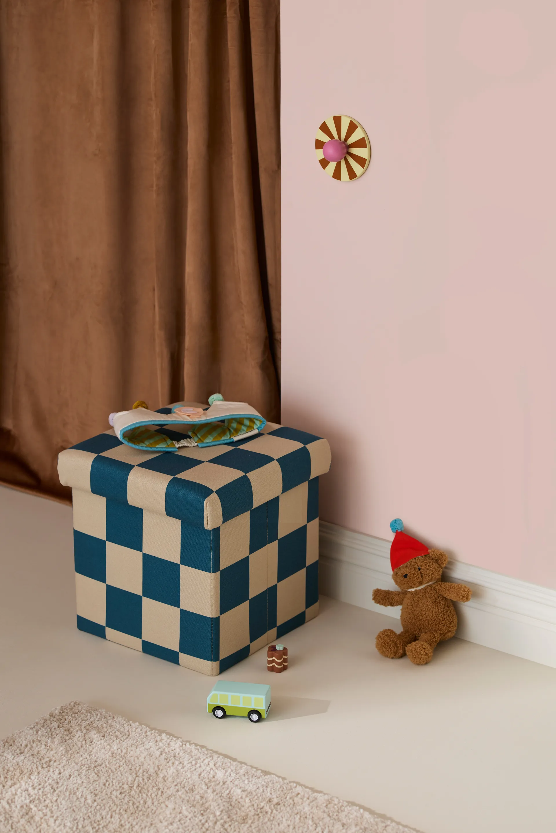 Storage オットマン キューブ, Blue-green, 30x30 cm Kid's Concept