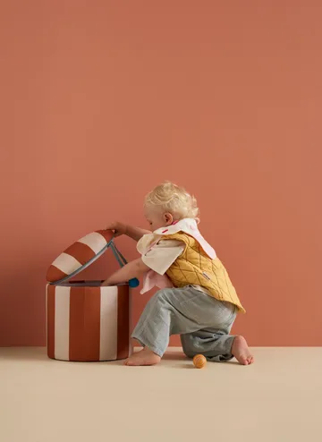 Storage シリンダープフ - Brown, Ø40x30.5 cm - Kid's Concept