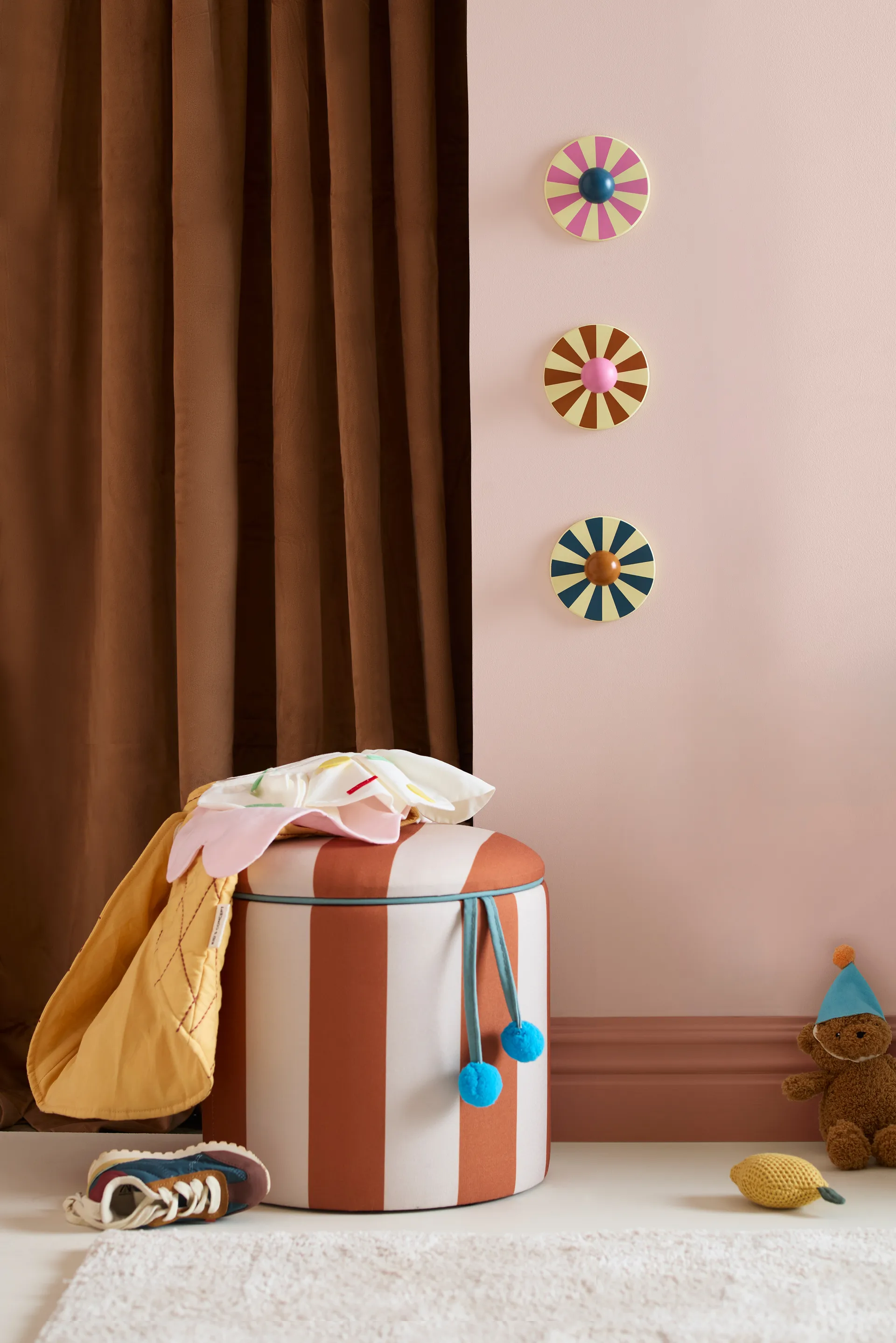 Storage シリンダープフ, Brown, Ø40x30.5 cm Kid's Concept