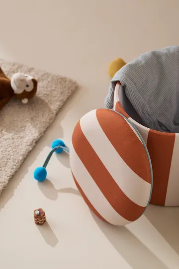 Storage シリンダープフ - Brown, Ø40x30.5 cm - Kid's Concept