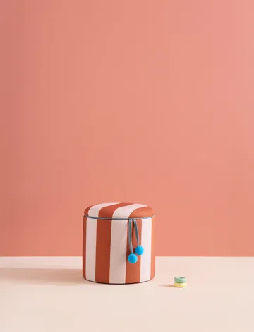 Storage シリンダープフ - Brown, Ø40x30.5 cm - Kid's Concept