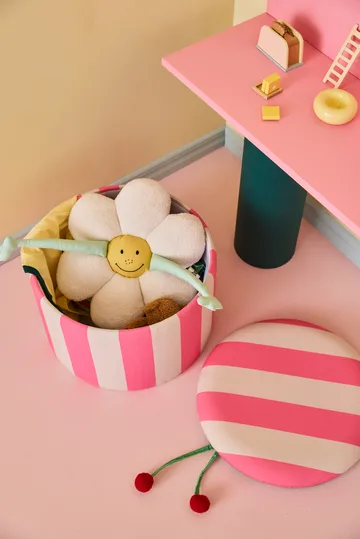 Storage シリンダープフ - Pink, Ø40x30.5 cm - Kid's Concept