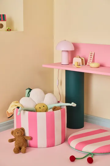 Storage シリンダープフ - Pink, Ø40x30.5 cm - Kid's Concept