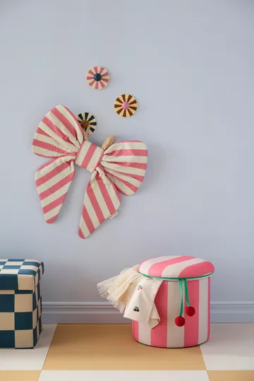 Storage シリンダープフ - Pink, Ø40x30.5 cm - Kid's Concept