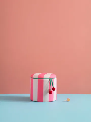 Storage シリンダープフ - Pink, Ø40x30.5 cm - Kid's Concept
