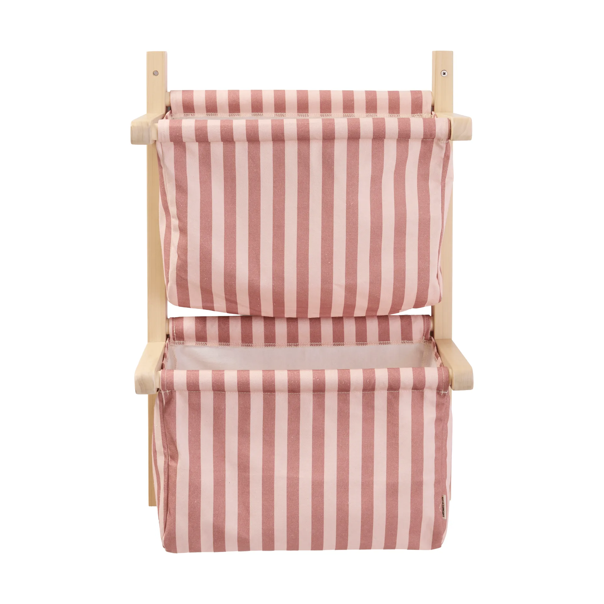 Striped shelf bag, Brown pink, 40x19x60 cm Kid's Concept