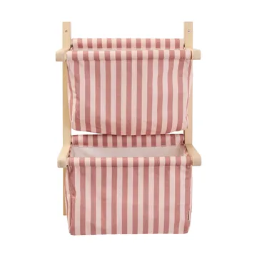 Striped shelf bag - Brown pink, 40x19x60 cm - Kid's Concept