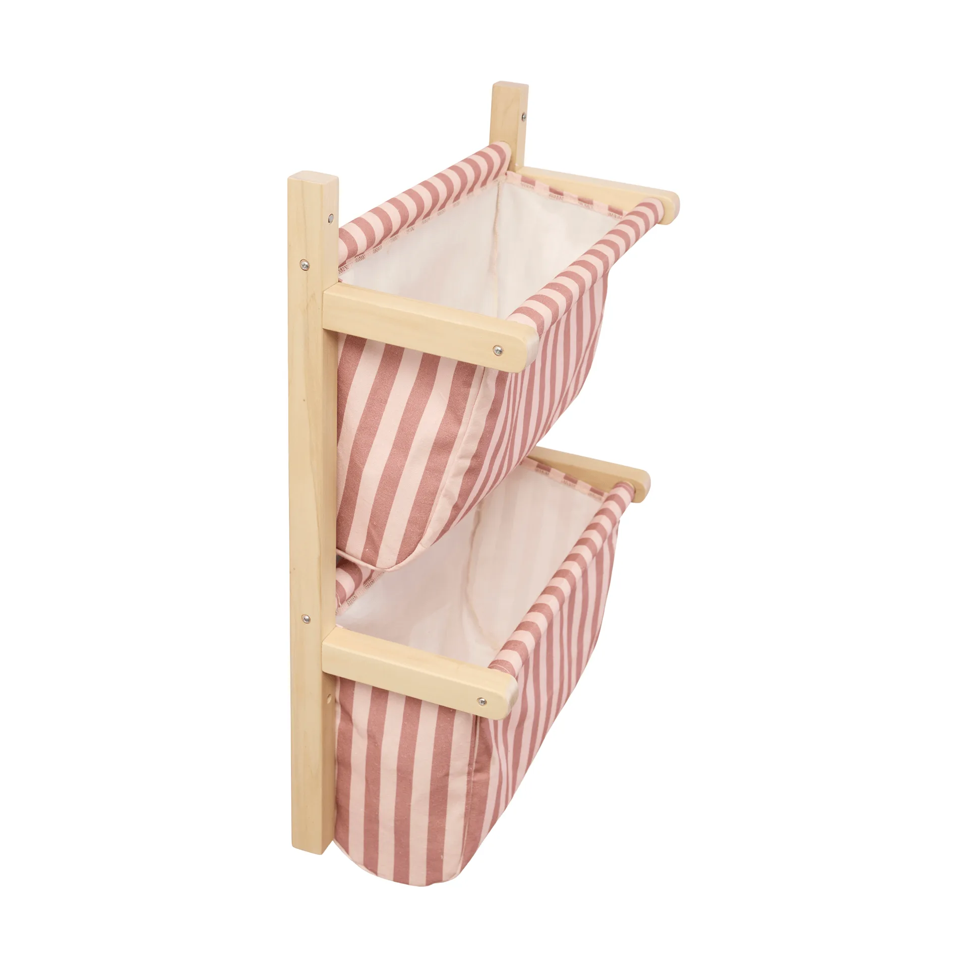 Striped shelf bag, Brown pink, 40x19x60 cm Kid's Concept