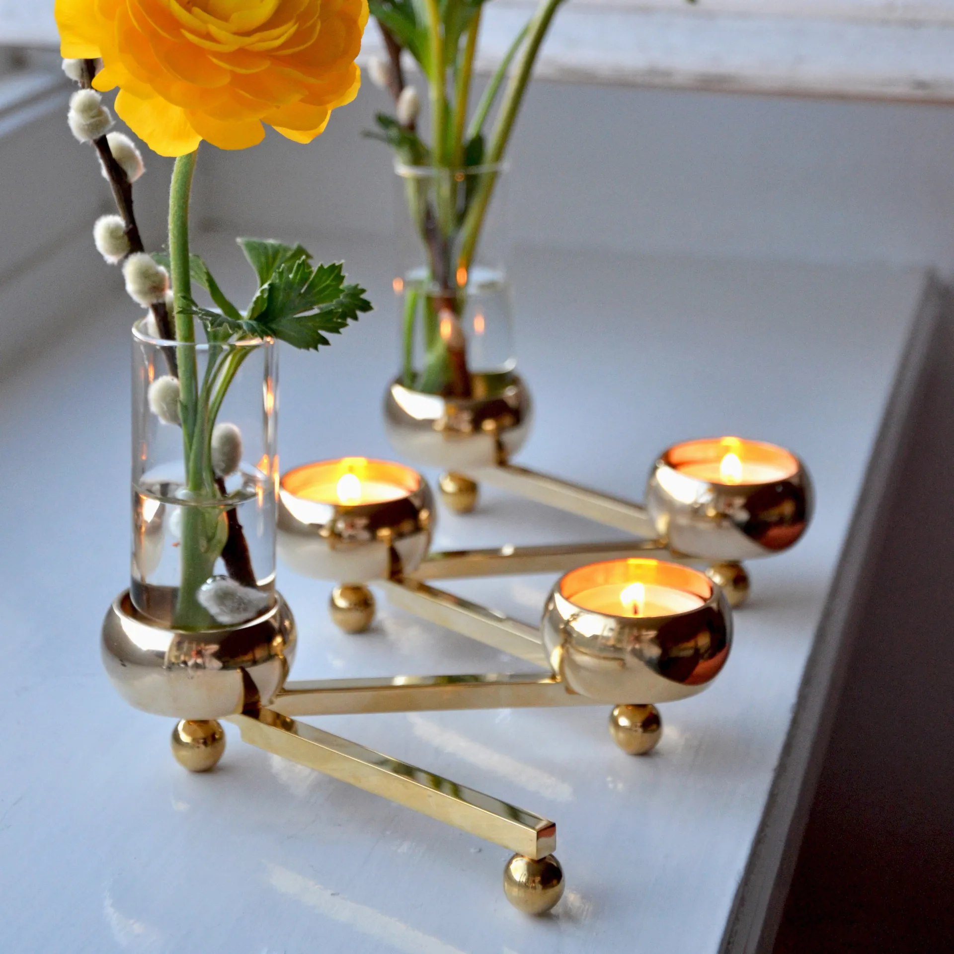 Constella キャンドルスティック スモール, brass KLONG | クロング