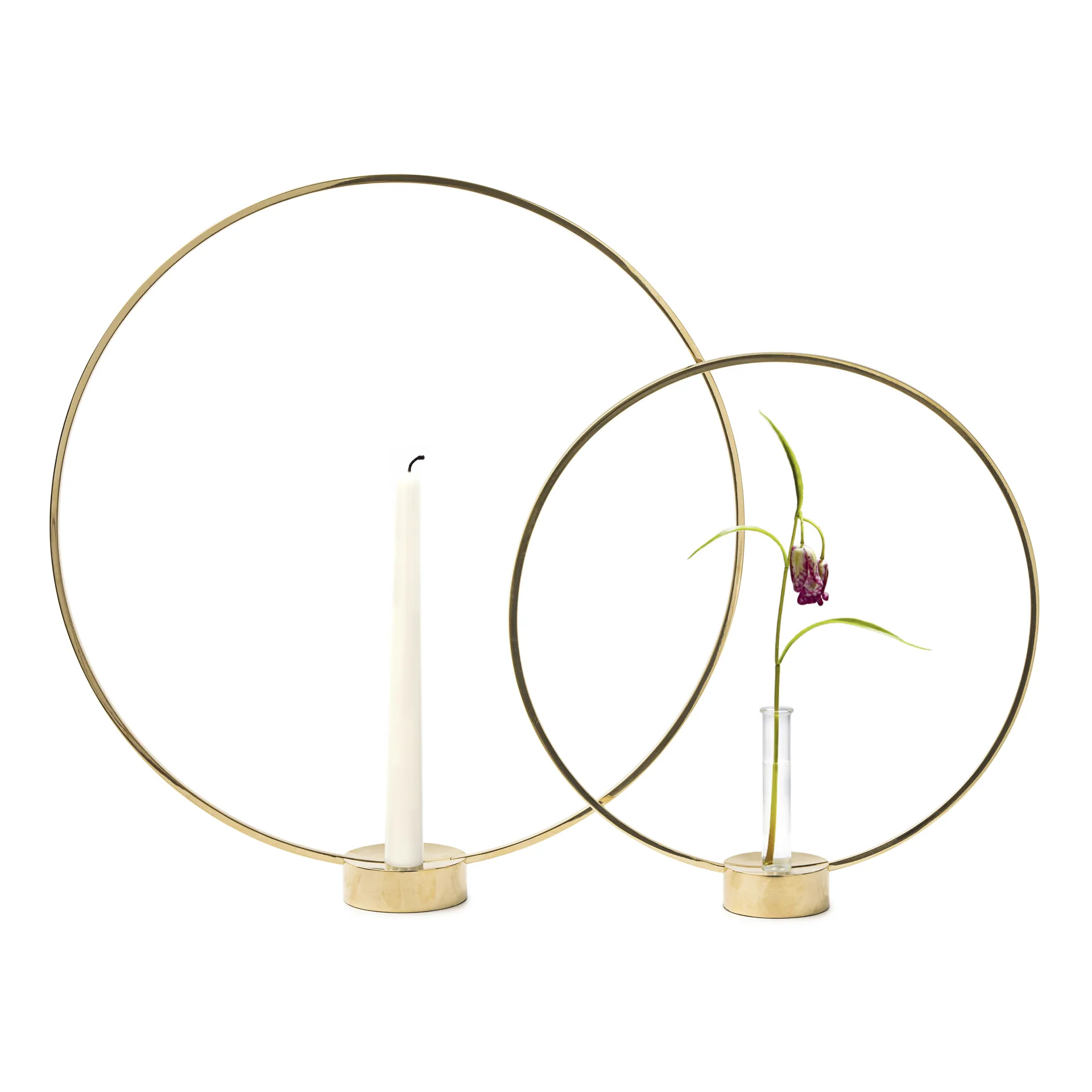 Gloria キャンドル ホルダー, ラージ, brass KLONG | クロング