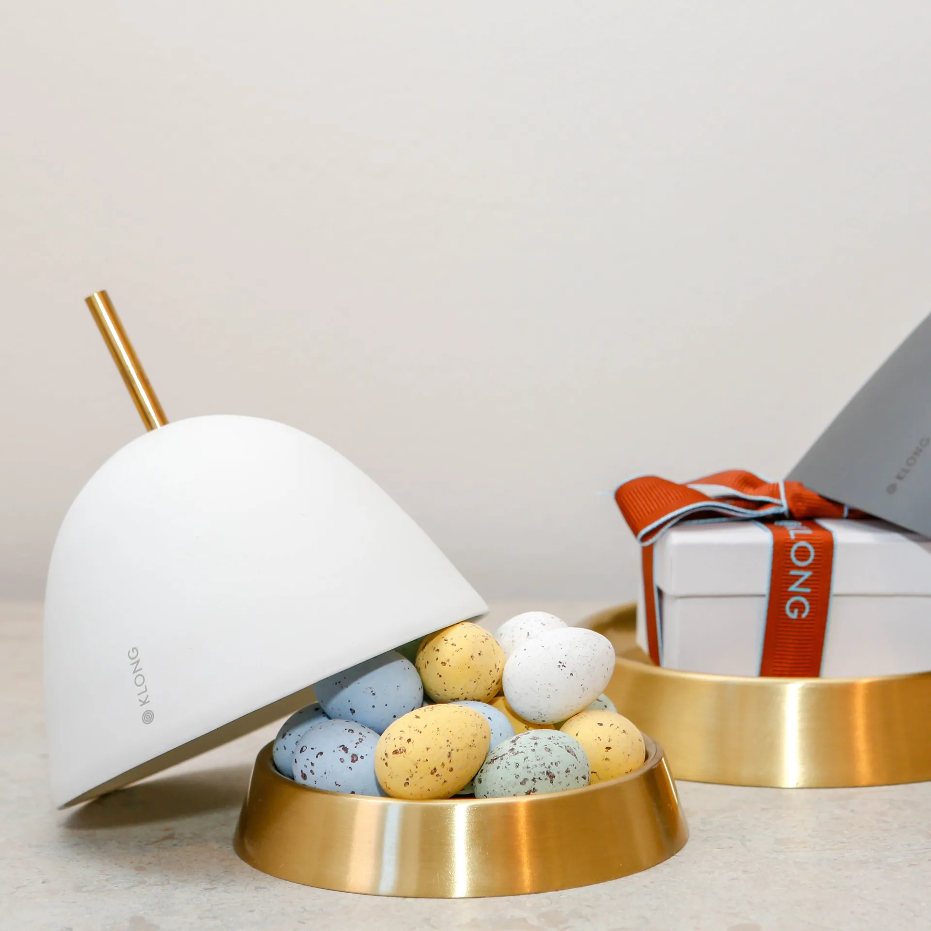 Gömma ストーレージ small 12 cm, white-brass KLONG | クロング