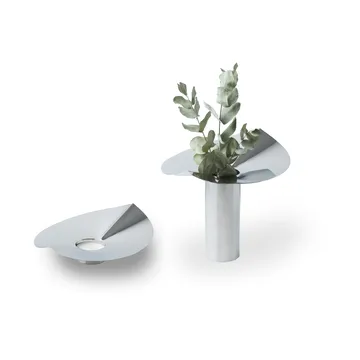 Löv 花瓶-キャンドルホルダー - Stainless steel, 22.5 cm - KLONG | クロング