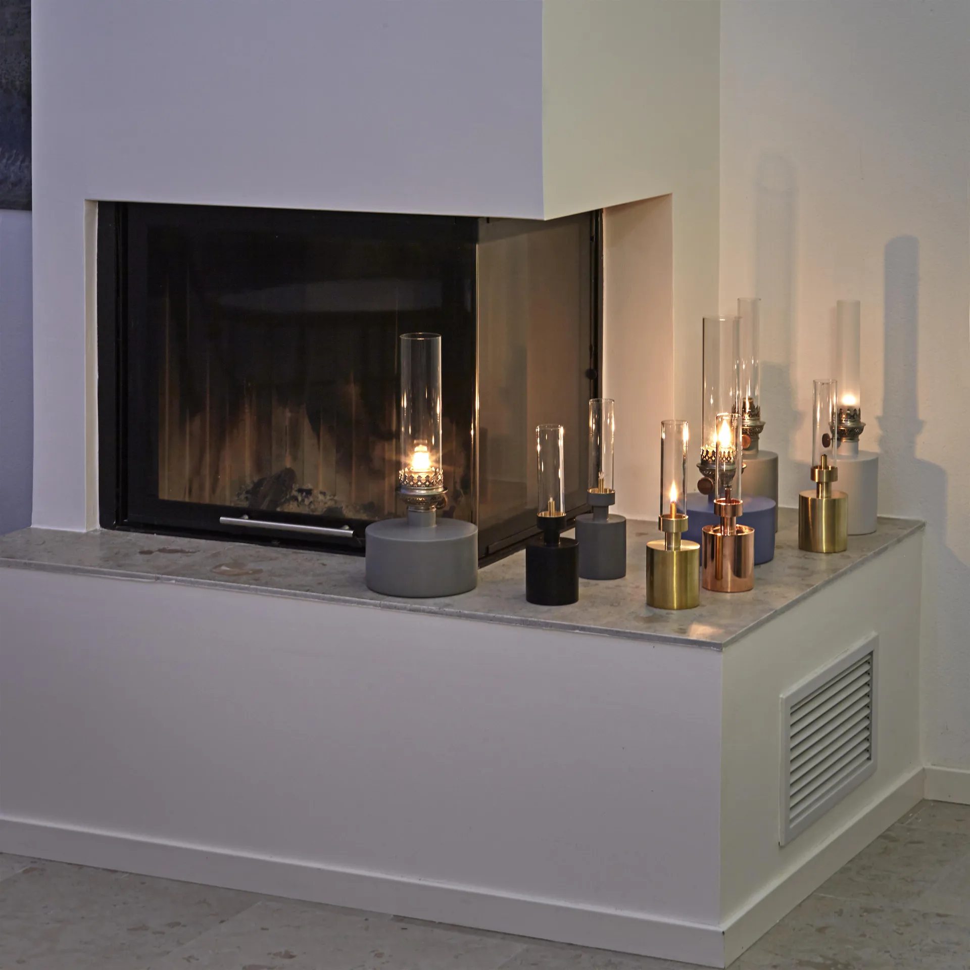 Patina オイルランプ, ラージ, grey KLONG | クロング