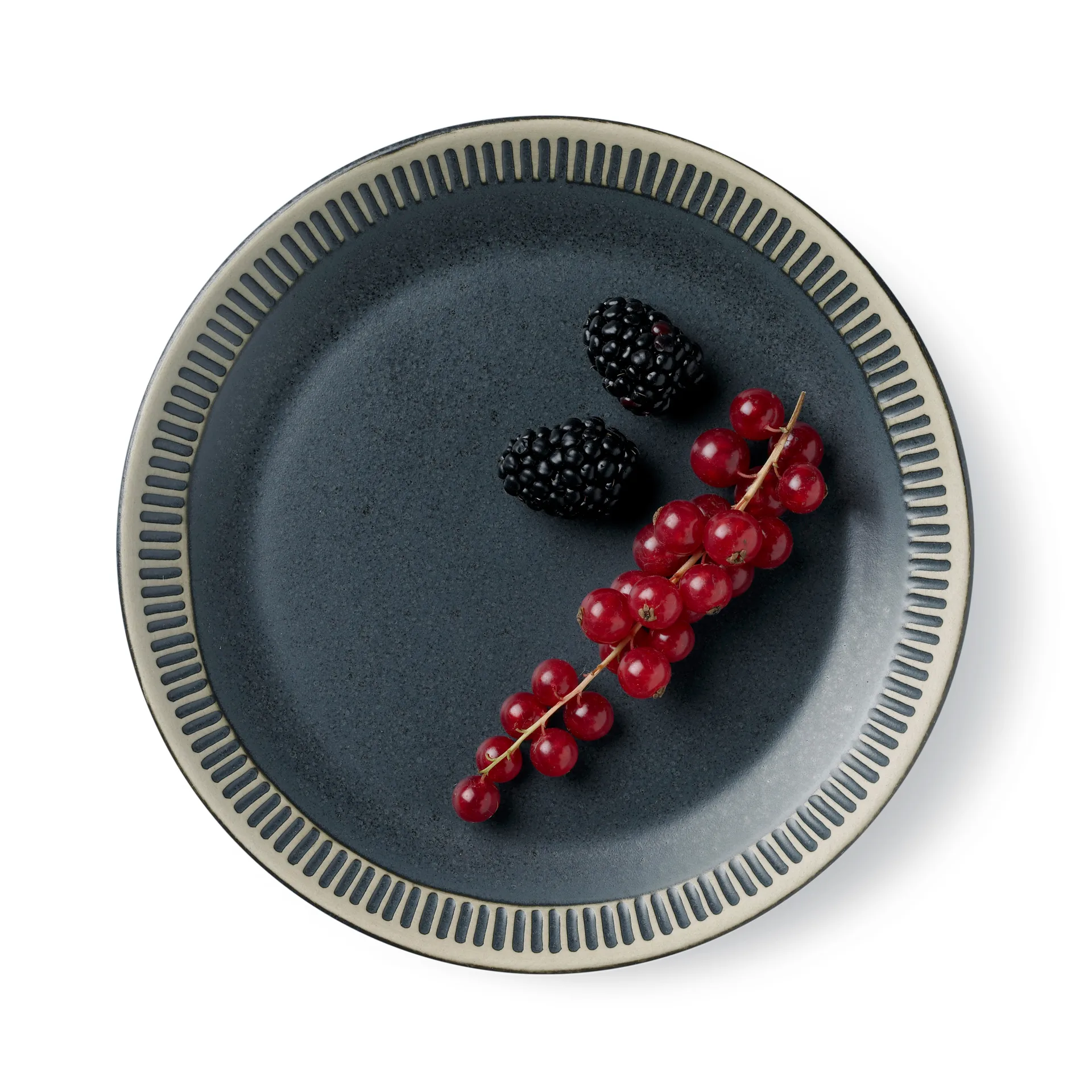 Colorit プレート Ø19 cm, Dark grey Knabstrup Keramik