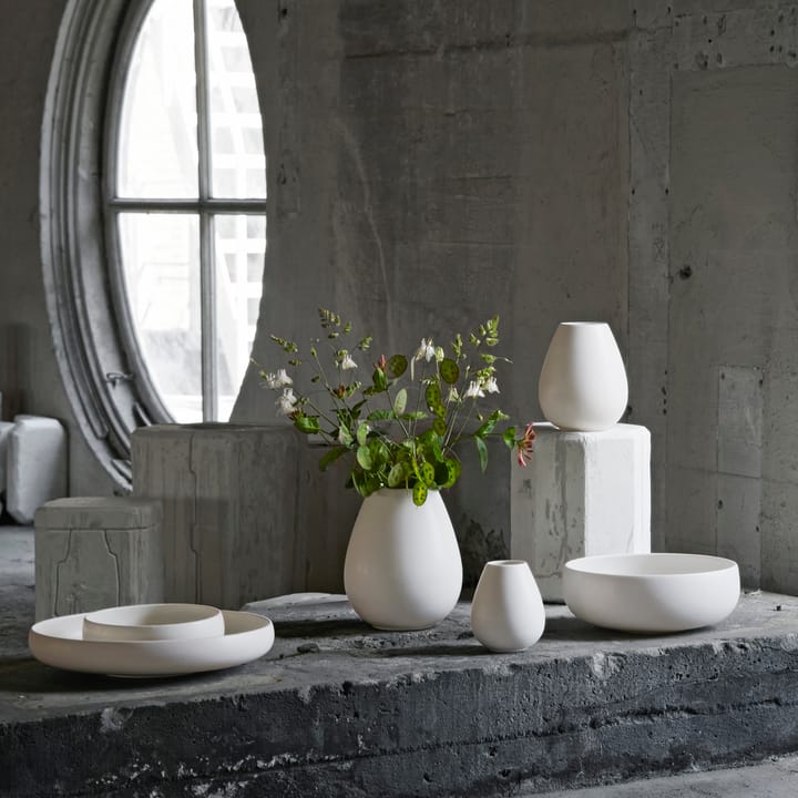 Earth 花瓶 24 cm, Lime stone white Knabstrup Keramik