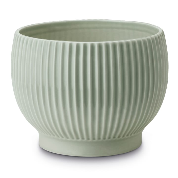 Knabstrup 植木鉢 フルート Ø14.5 cm - Mint green - Knabstrup Keramik